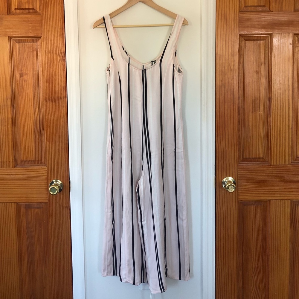 Striped Pink Jumpsuit Size S